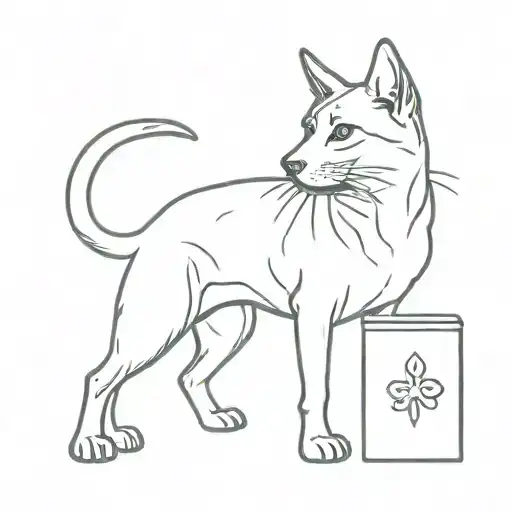 pet sitter remembrance tattoo design idea