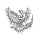 phoenix spine tattoo tattoo design idea