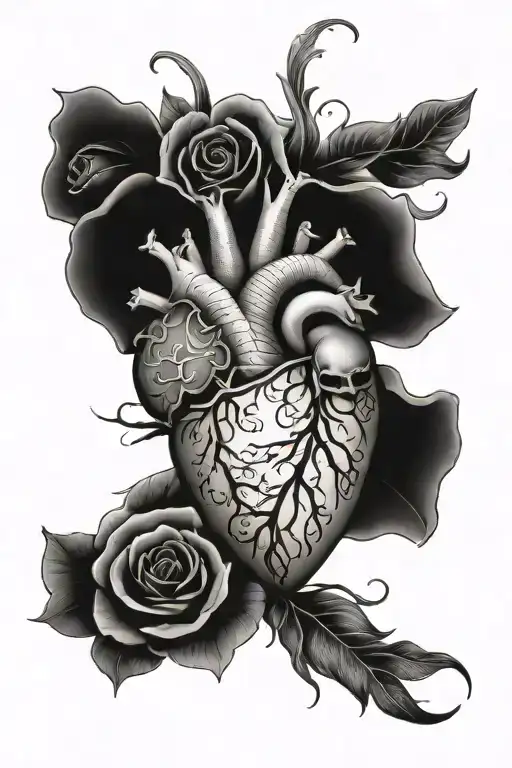 always with a heart   tattoo design idea