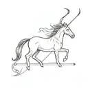 for a passed away dad that was sagittarius zodiac sign tattoo design idea