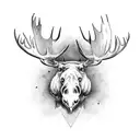 Moose tattoo design idea
