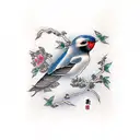 Swallow Bird tattoo design idea