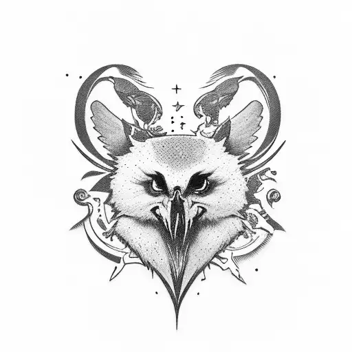 Sparrow tattoo design idea