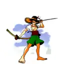 Zoro sword, luffy hat tattoo design idea