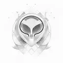 Elon musk alien  tattoo design idea