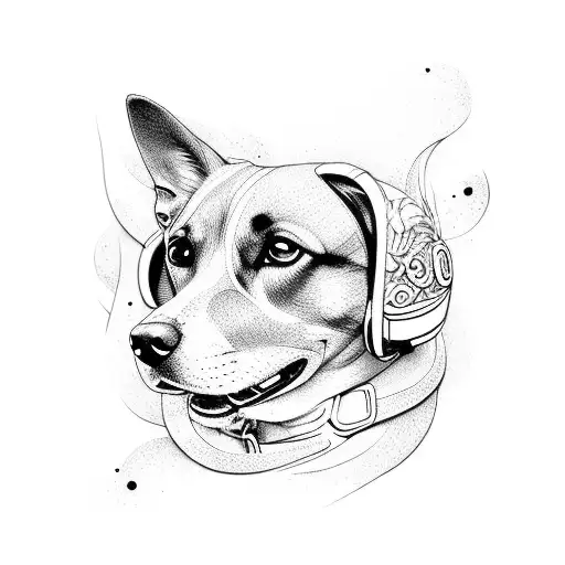 perro, Akira, amor tattoo design idea
