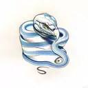 symmetrical snake and eagle tattoo tattoo design idea