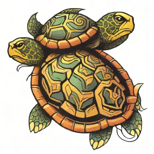 polynesian tattoo turtle tattoo design idea