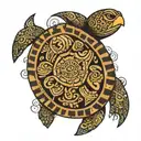 polynesian tattoo turtle tattoo design idea