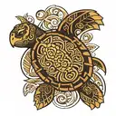 polynesian tattoo turtle tattoo design idea