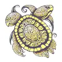 polynesian tattoo turtle tattoo design idea