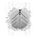 tower crane with a construction site in the background tattoo design idea