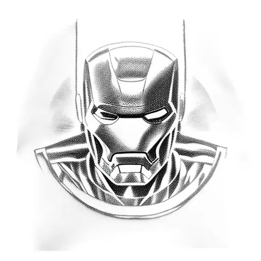 Sleave design with iron man on a throne, green lantern fighting Deadpool, Thor and Loki as friends. Marvel DC crossover  tattoo design idea