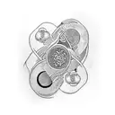 Yin yang kois tattoo design idea