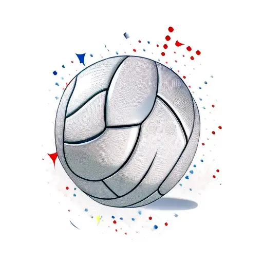 volleyball player with number 12 is spiking tattoo design idea