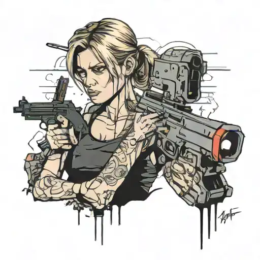 Sarah connor tattoo design idea