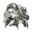 Sarah connor tattoo design idea