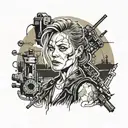 Sarah connor tattoo design idea