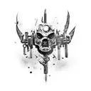 Combine elements from black ops 1 zombies and black ops 2 zombies tattoo design idea