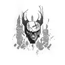 Combine elements from black ops 1 zombies and black ops 2 zombies tattoo design idea