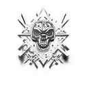 Combine elements from black ops 1 zombies and black ops 2 zombies tattoo design idea