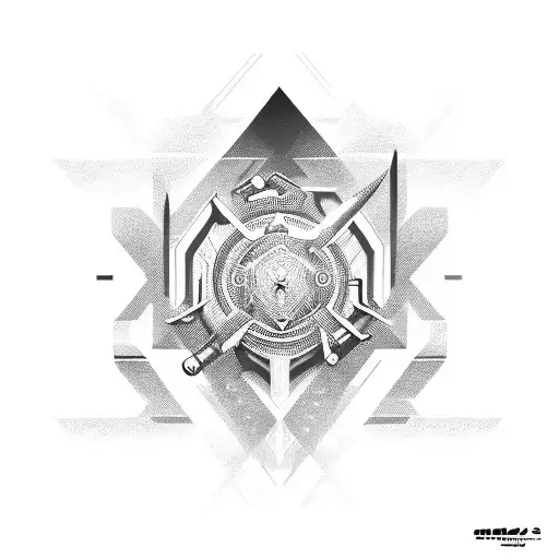 cyber sigils  tattoo design idea