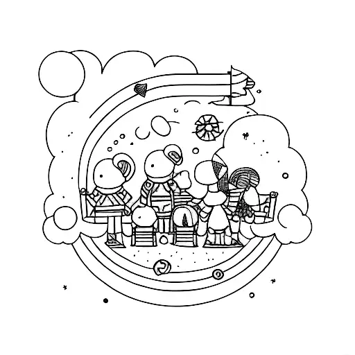 design for 3 kids tattoo design idea