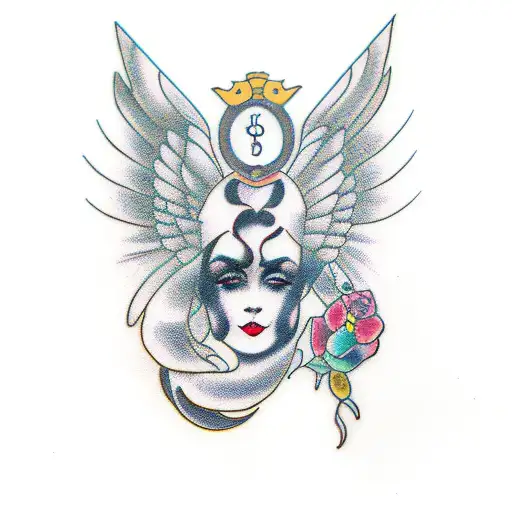 named girl MARGO with joint tattoo design idea