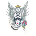 named girl MARGO with joint tattoo design idea