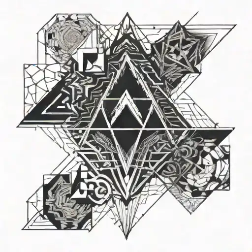 radiant delta tattoo design idea