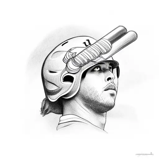baseball tattoo design idea