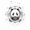  Elemental Panda" (Earth, Air, Water, Fire) tattoo design idea
