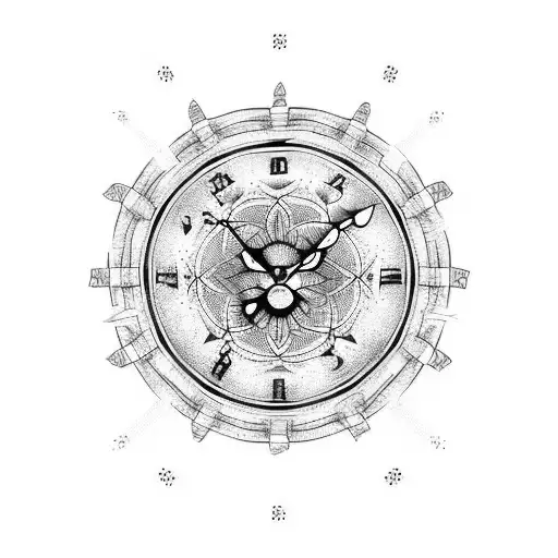 Geared Clock Best Temporary Tattoos| WannaBeInk.com