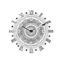 Clock tattoo design idea