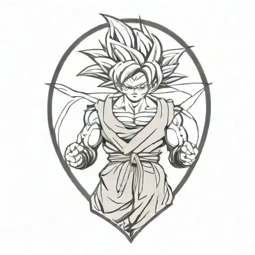 goku tattoo design idea