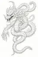 shenron off dragon ball z   tattoo design idea