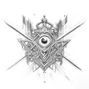 swordwith  Morior Invictus tattoo design idea