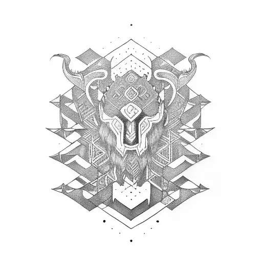 turkic tribes tattoo design idea