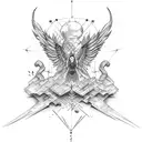 fall of icarus tattoo design idea