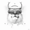 aviator  tattoo design idea