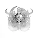 viking ankh tattoo design idea