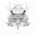 Othala (ᚬ) + Algiz (ᛉ) + Wunjo (ᚹ) Bindrune tattoo design idea