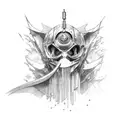 wizard tattoo design idea