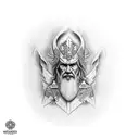 wizard tattoo design idea