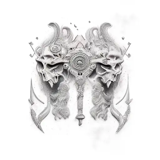 ancient greece tattoo design idea