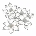 dogwood flower and magnolia flower tattoo design idea