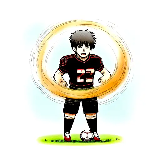 football with mechanical engineer tattoo design idea