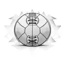 football with flash, engineering  tattoo design idea