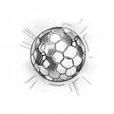 football with flash, engineering and Christianity tattoo design idea