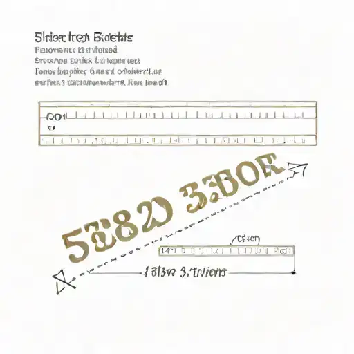 1 inch ruler with 5280 written inside tattoo design idea
